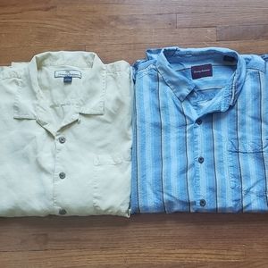 2 - Tommy Bahama | Silk S/S Camp Shirts | XL